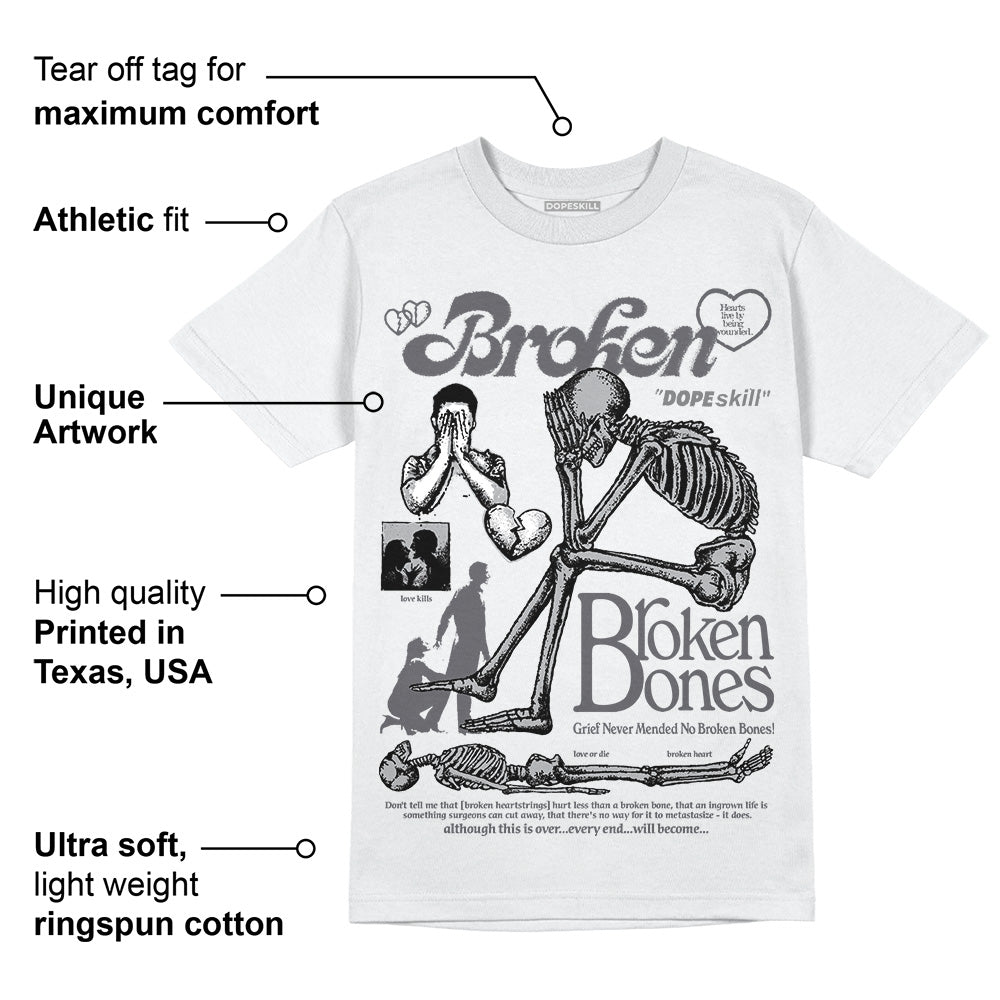 Wet Cement 4s superstreetwear T-Shirt Broken Bones Graphic