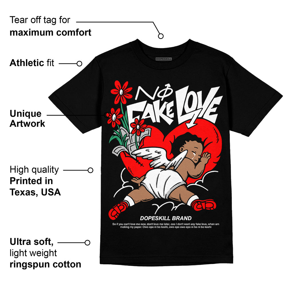 Black and White Collection superstreetwear T-Shirt No Fake Love Graphic