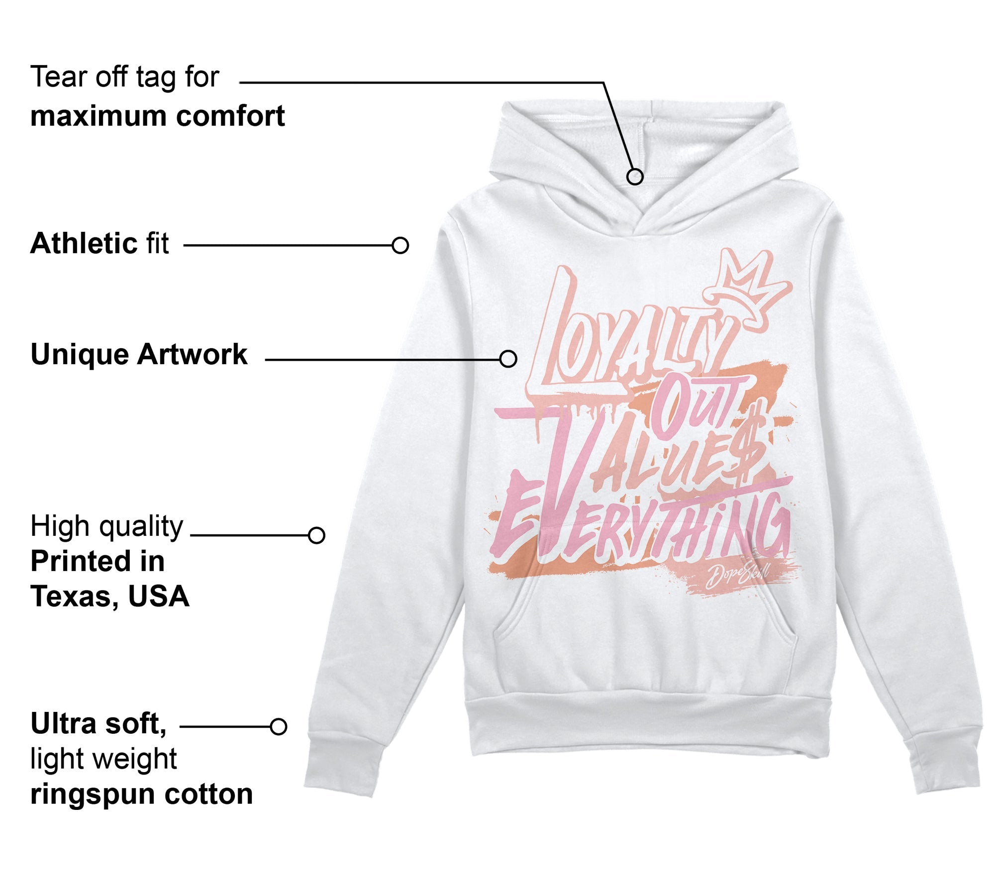 Legend Pink 11s superstreetwear Hoodie Sweatshirt LOVE Graphic