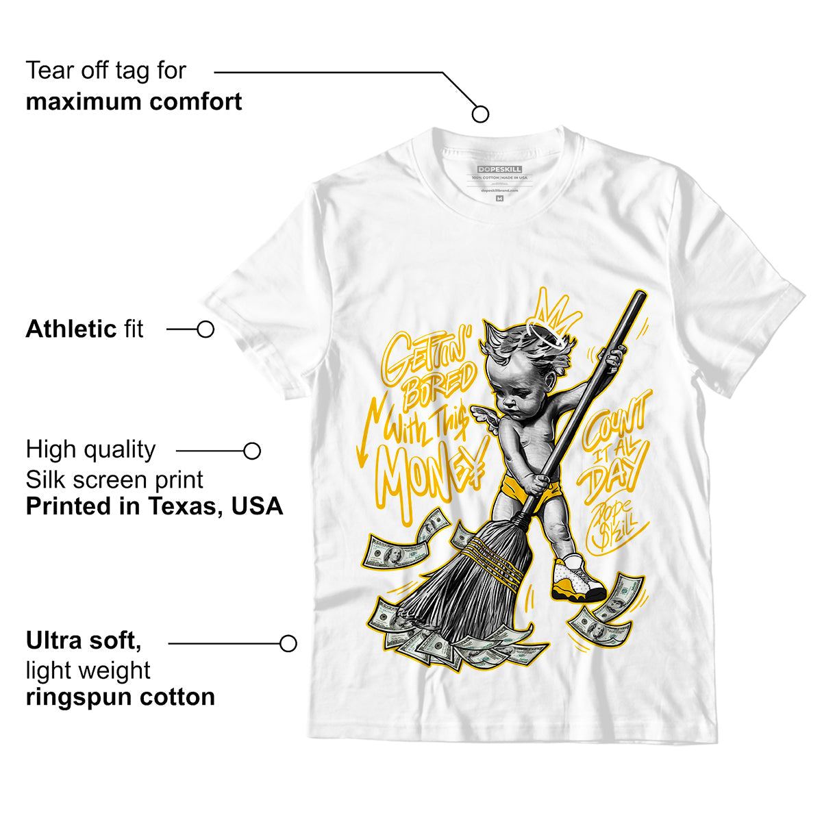 AJ 13 Del Sol superstreetwear T-Shirt Gettin Bored With This Money Graphic