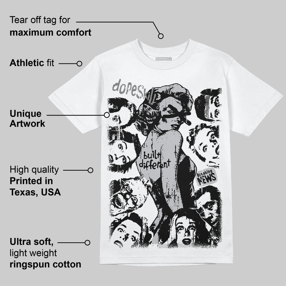 Grey Collection superstreetwear T-Shirt Built Different Graphic