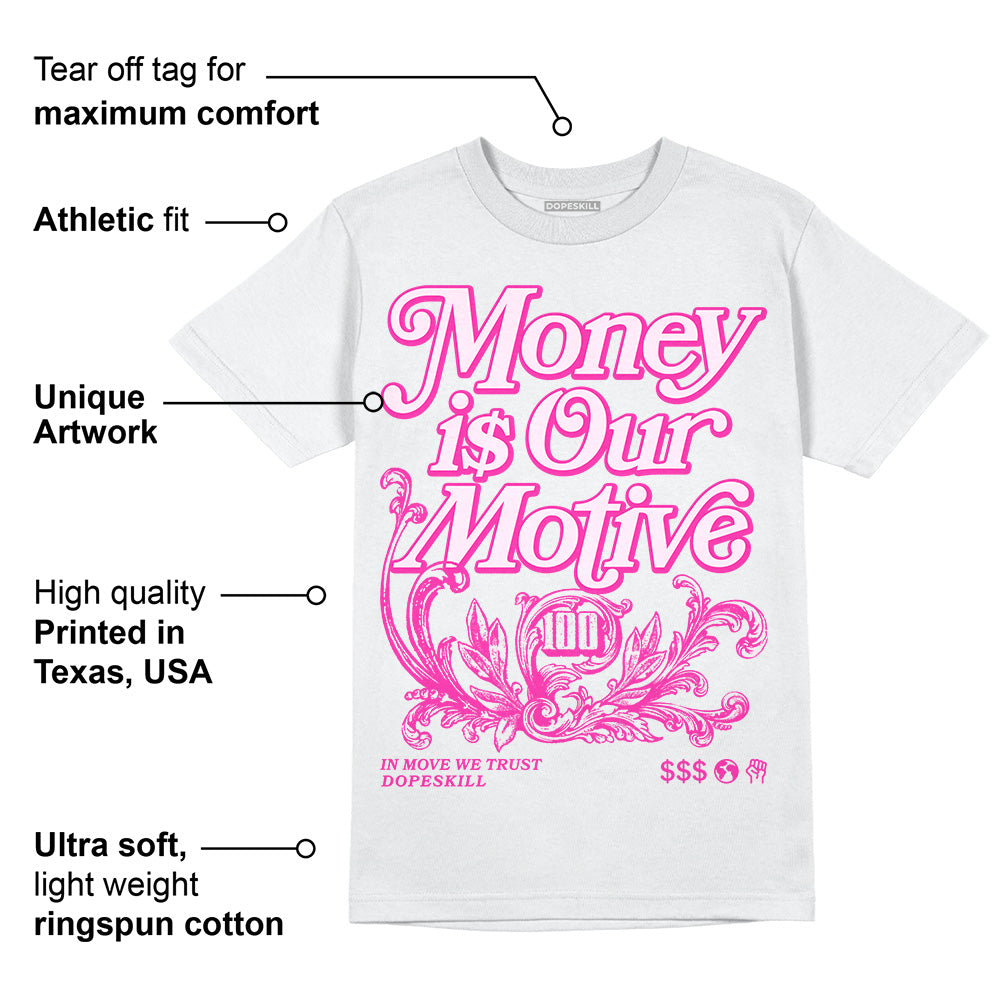 Triple Pink Dunk superstreetwear T-Shirt Money Is Our Motive Typo Graphic