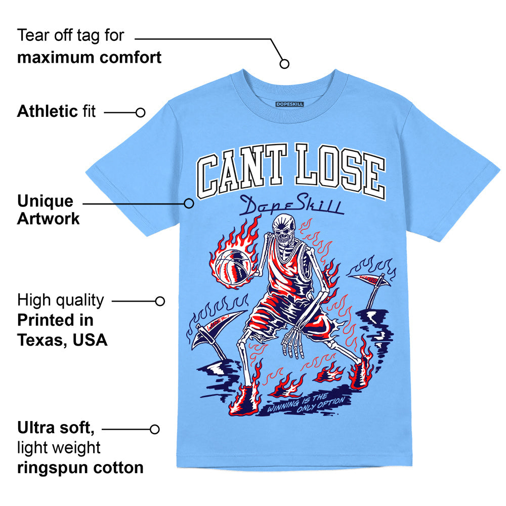 Powder Blue 9s superstreetwear Sky Blue T-shirt Cant Lose Graphic