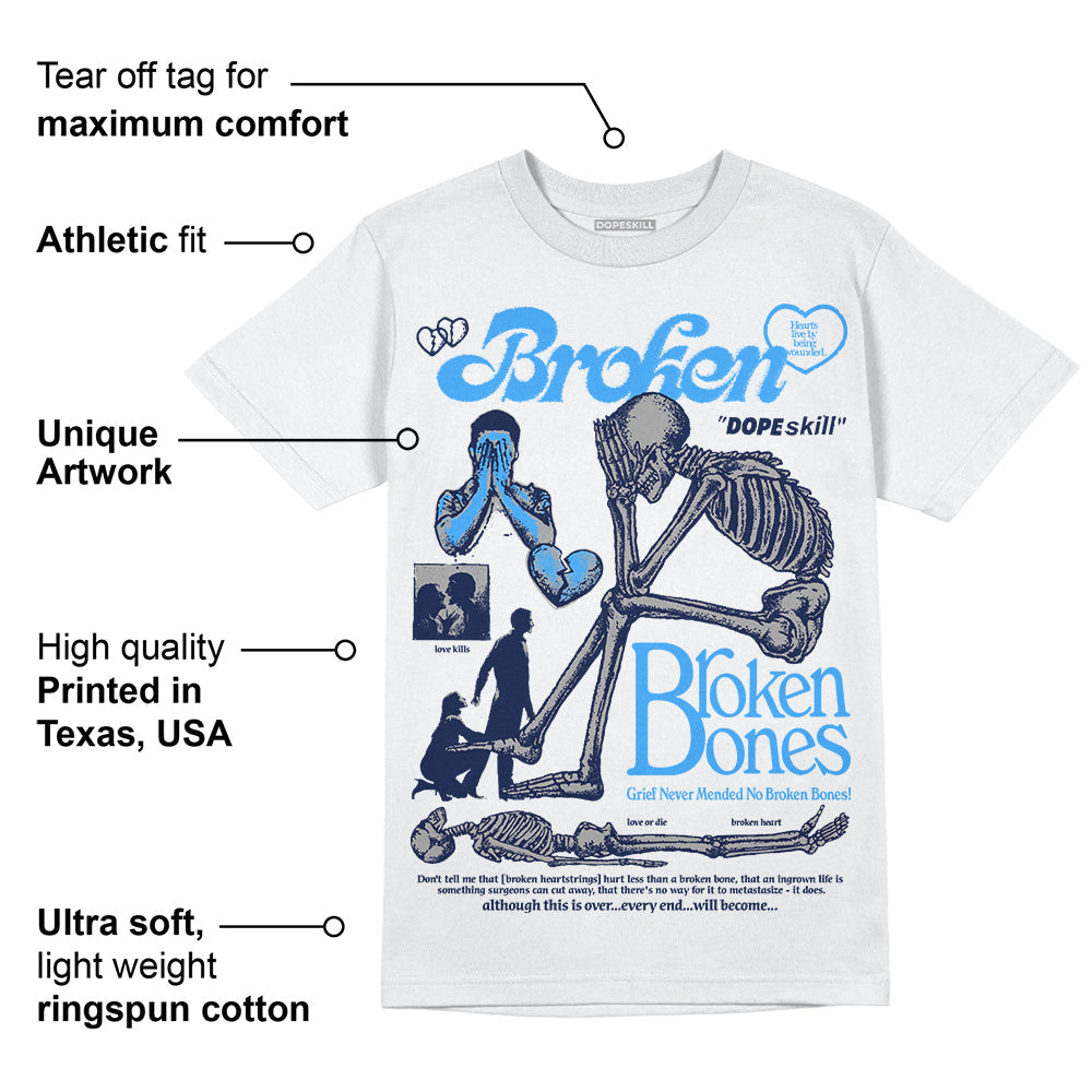 AJ Spizike White Obsidian superstreetwear T-Shirt Broken Bones Graphic