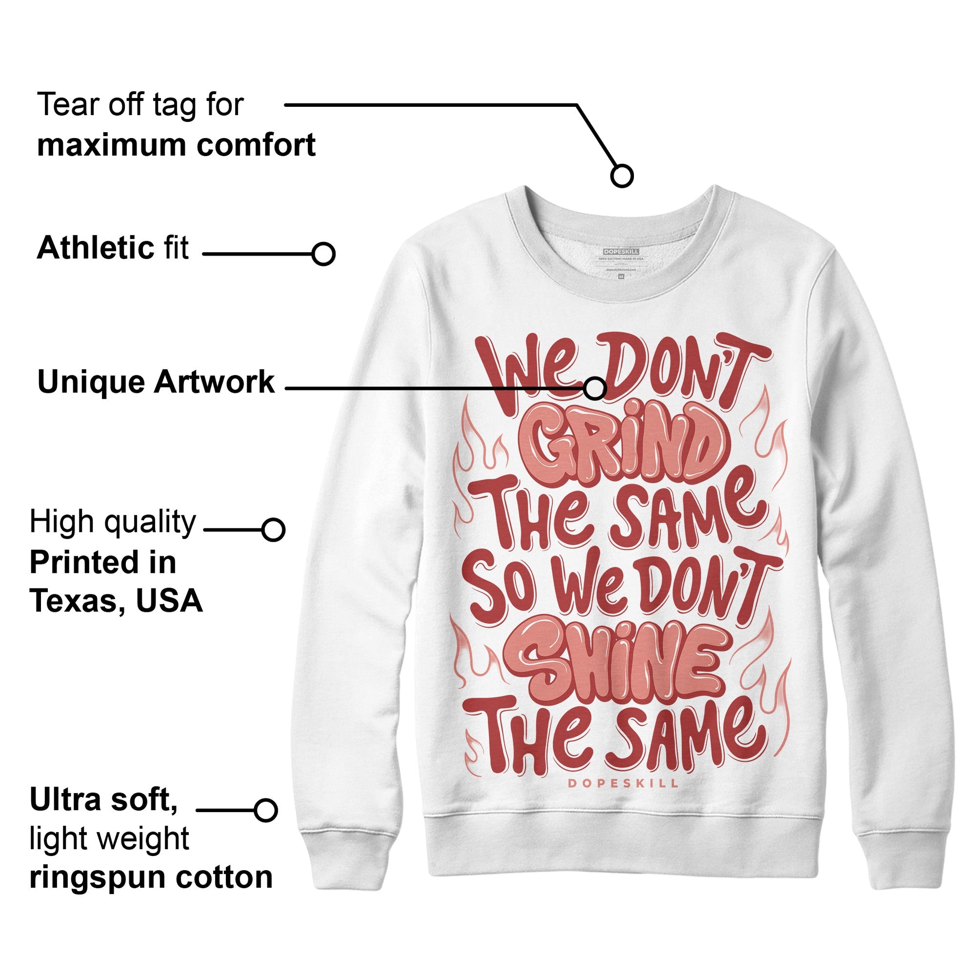 Dune Red 13s superstreetwear Sweatshirt Grind Shine Graphic