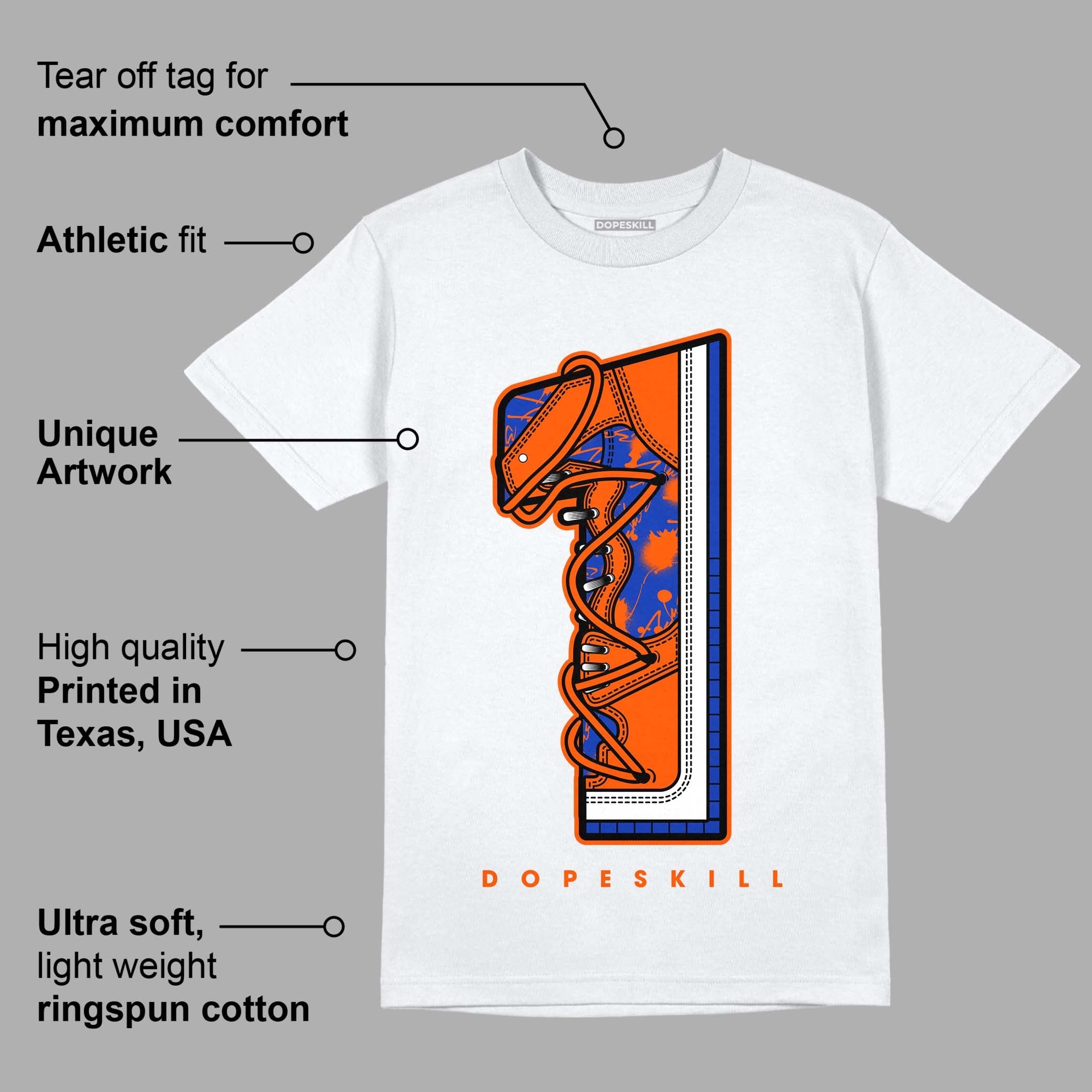 Dunk Low Futura Orange Blaze superstreetwear T-Shirt No.1 Graphic