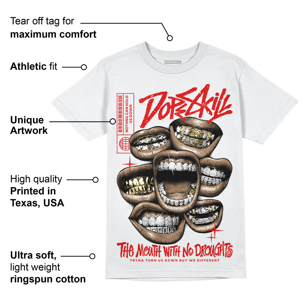 Fire Red 3s superstreetwear T-Shirt The Mouth With No Droughts Graphic