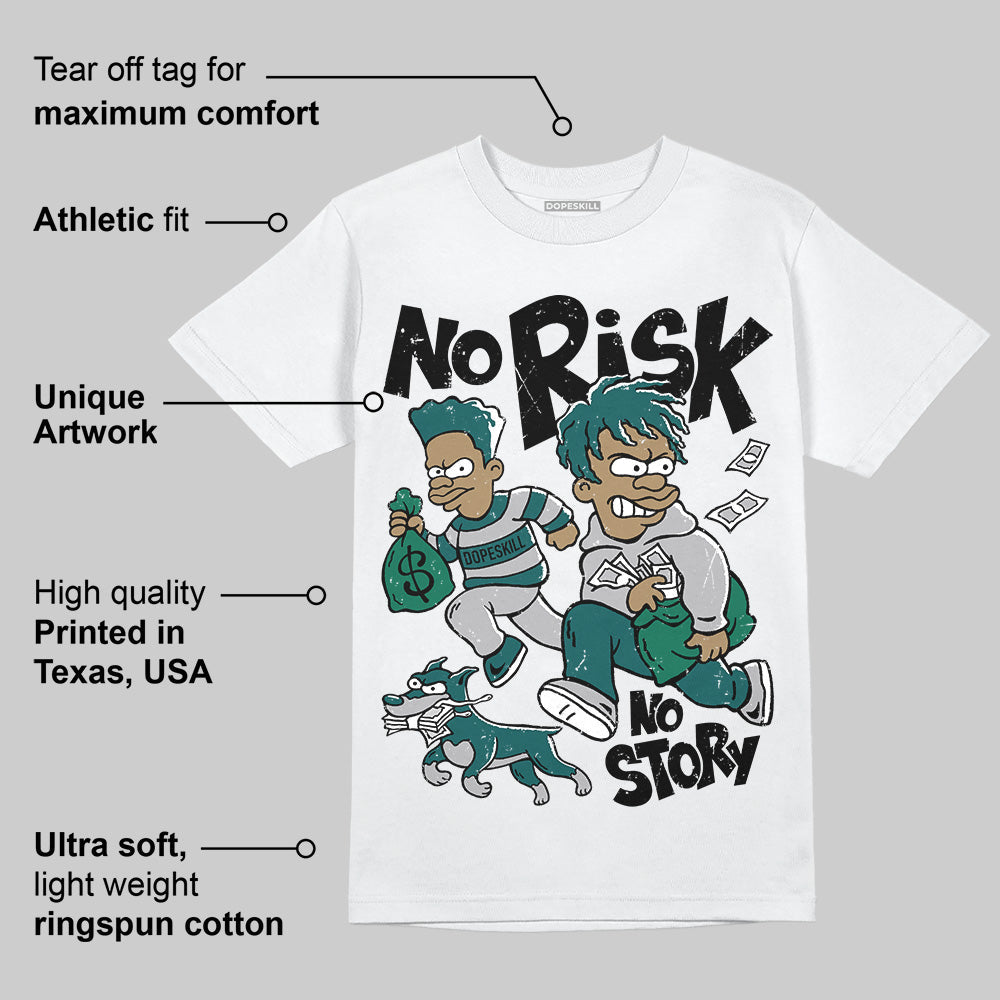 Gel 1130 White Dark Neptune superstreetwear T-Shirt No Risk No Story Graphic