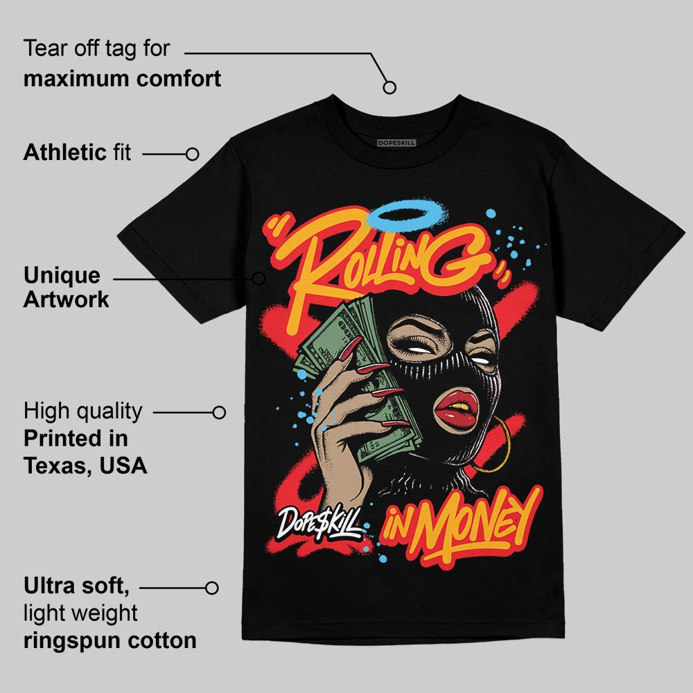 Red Collection superstreetwear T-Shirt Rolling in Money Graphic