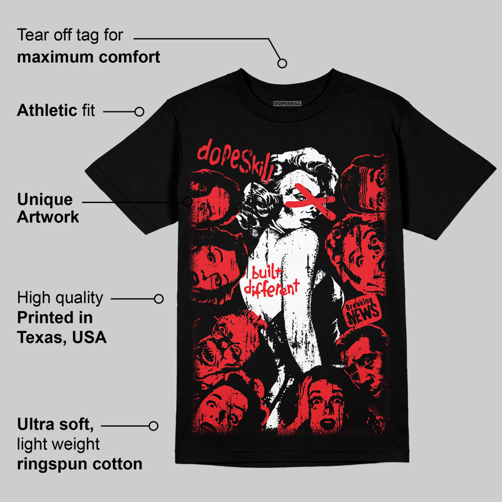 Red Collection superstreetwear T-Shirt Built Different Graphic