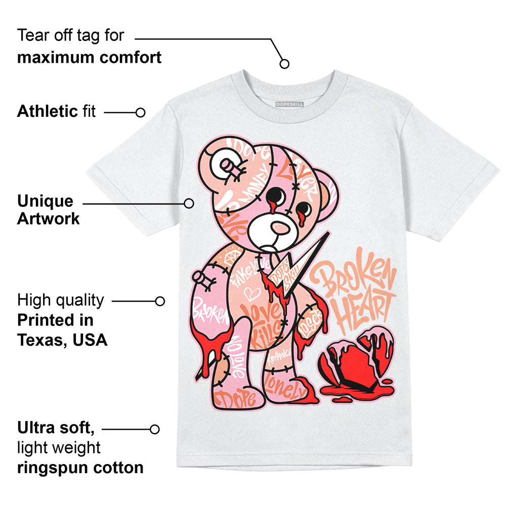 Legend Pink 11s superstreetwear T-Shirt Broken Heart Graphic