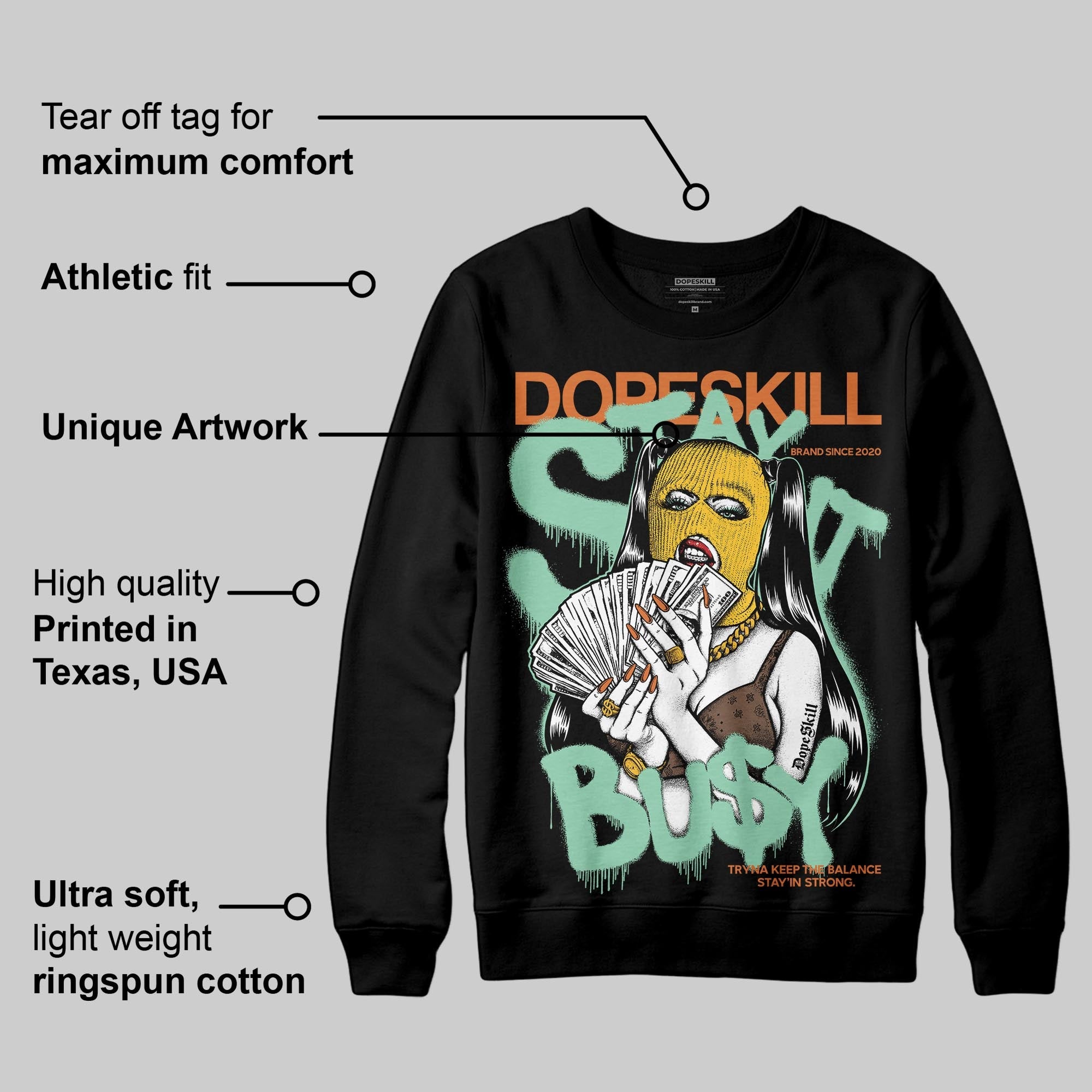 SB Dunk ¡°Rodeo¡± superstreetwear Sweatshirt Stay It Busy Graphic