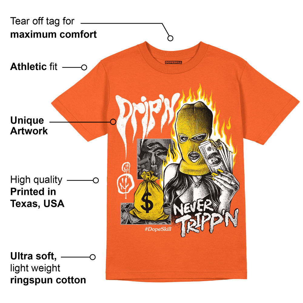 Georgia Peach 3s superstreetwear Orange T-shirt Drip'n Never Tripp'n Graphic