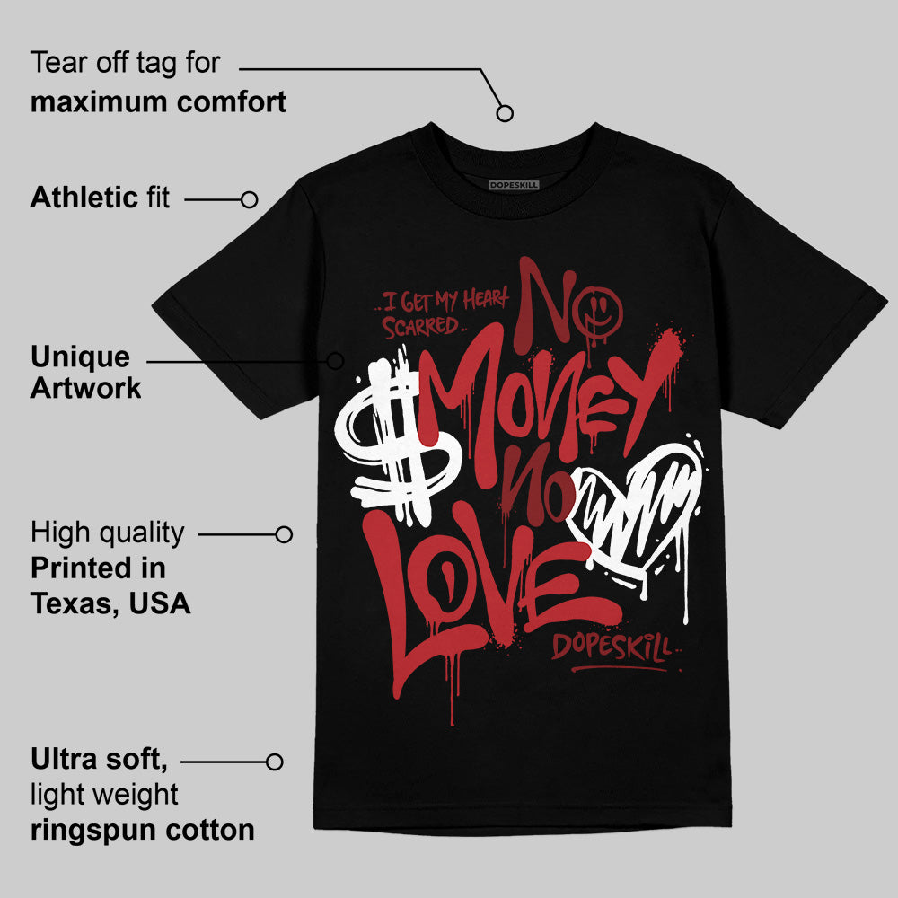 Flu Game 12s superstreetwear T-Shirt No Money No Love Typo Graphic