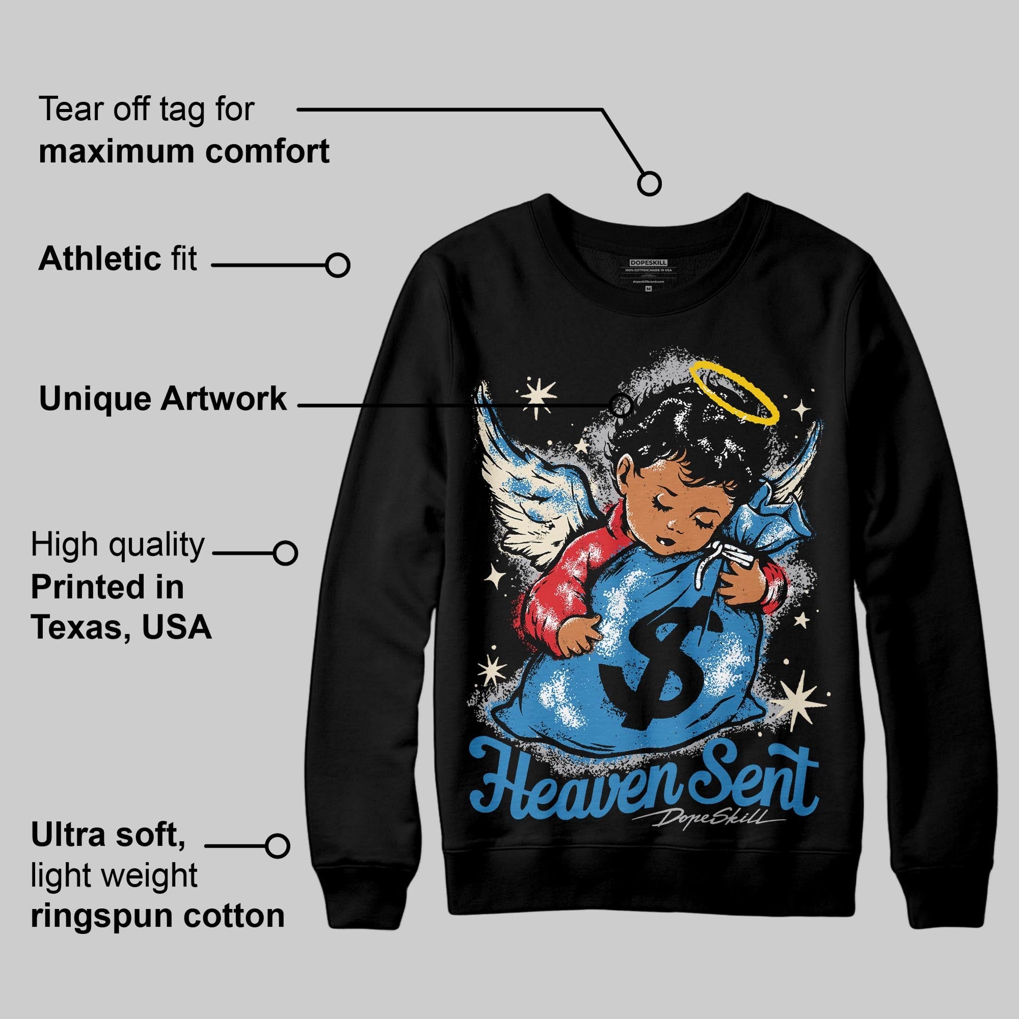 Rare Air 3s superstreetwear Sweatshirt Heaven Sent Graphic