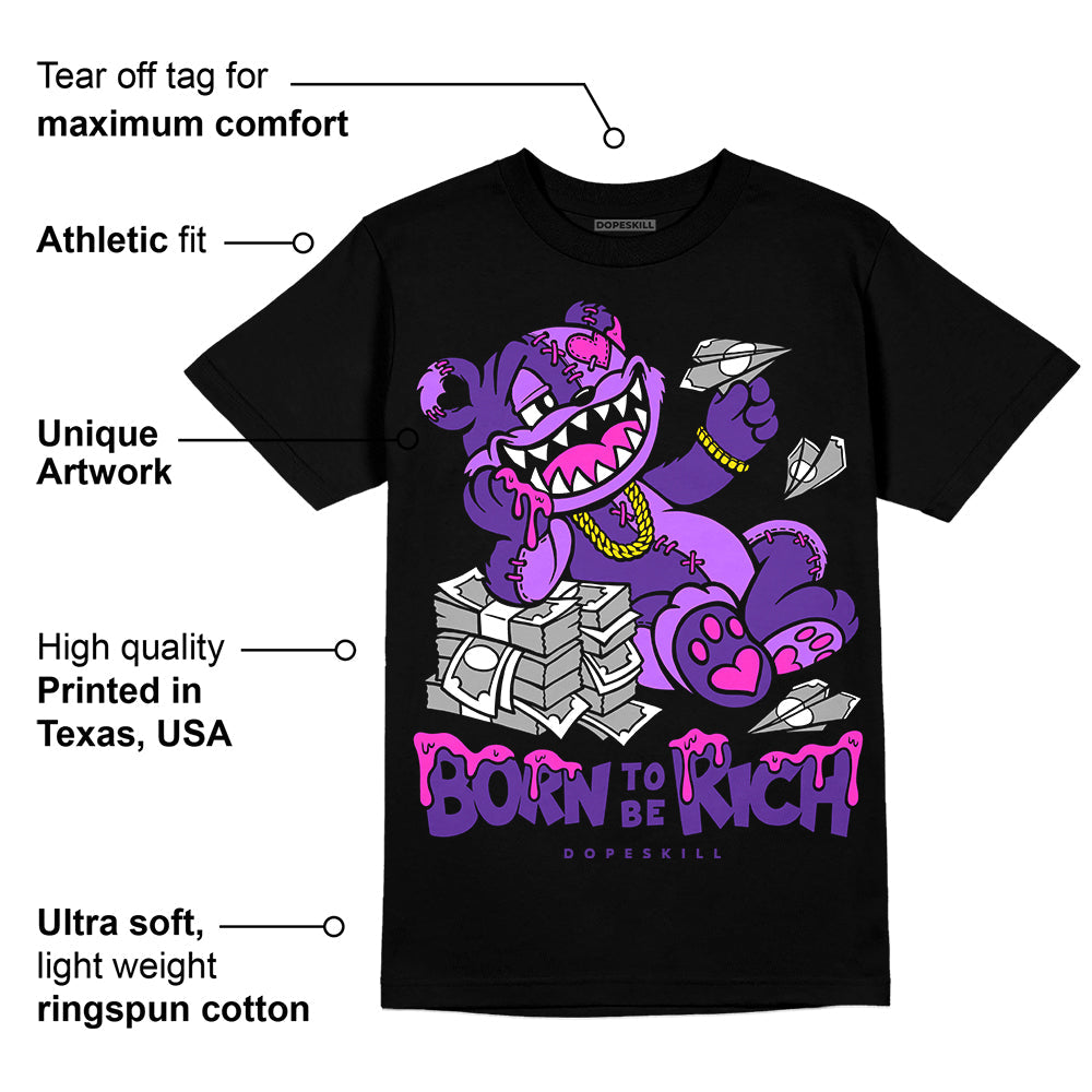 PURPLE Collection superstreetwear T-Shirt Born To Be Rich Graphic