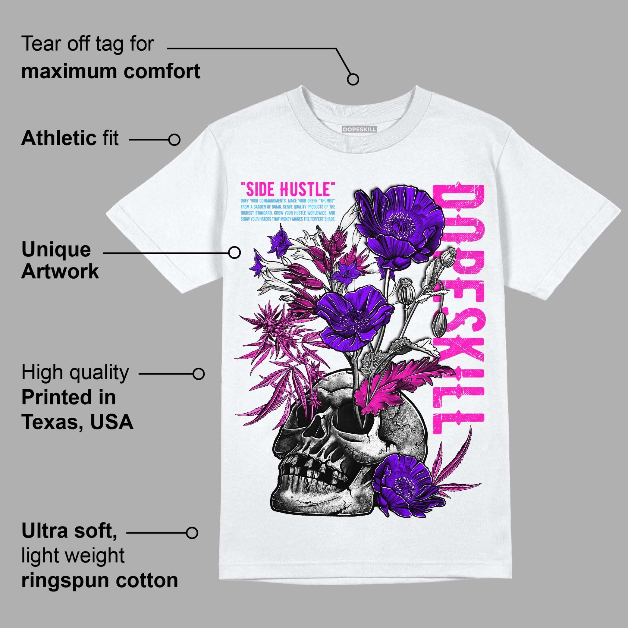 Dunk Low Active Fuchsia superstreetwear T-Shirt Side Hustle Graphic