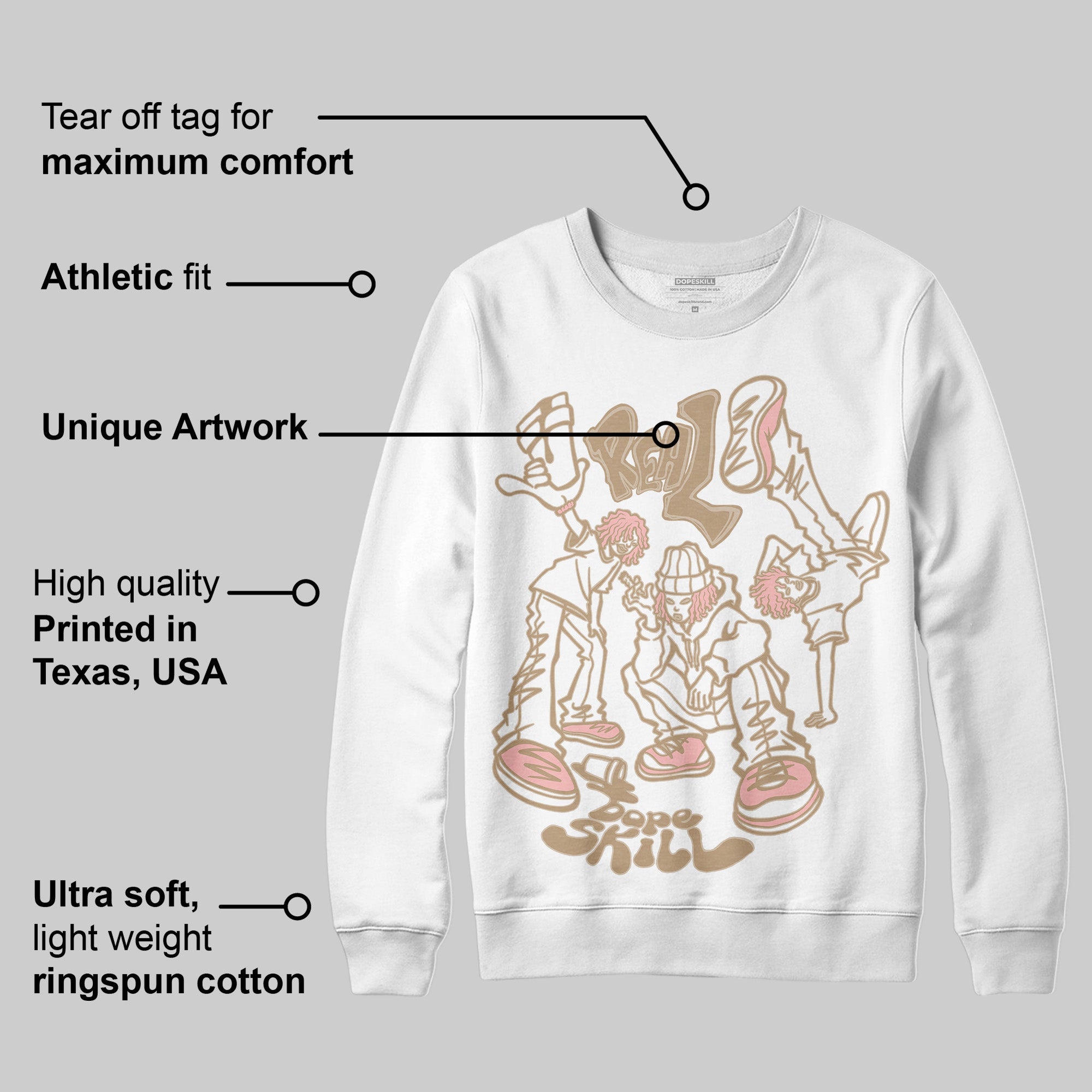 AIR FORCE 1 LINEN superstreetwear Sweatshirt Real Y2K Players Graphic