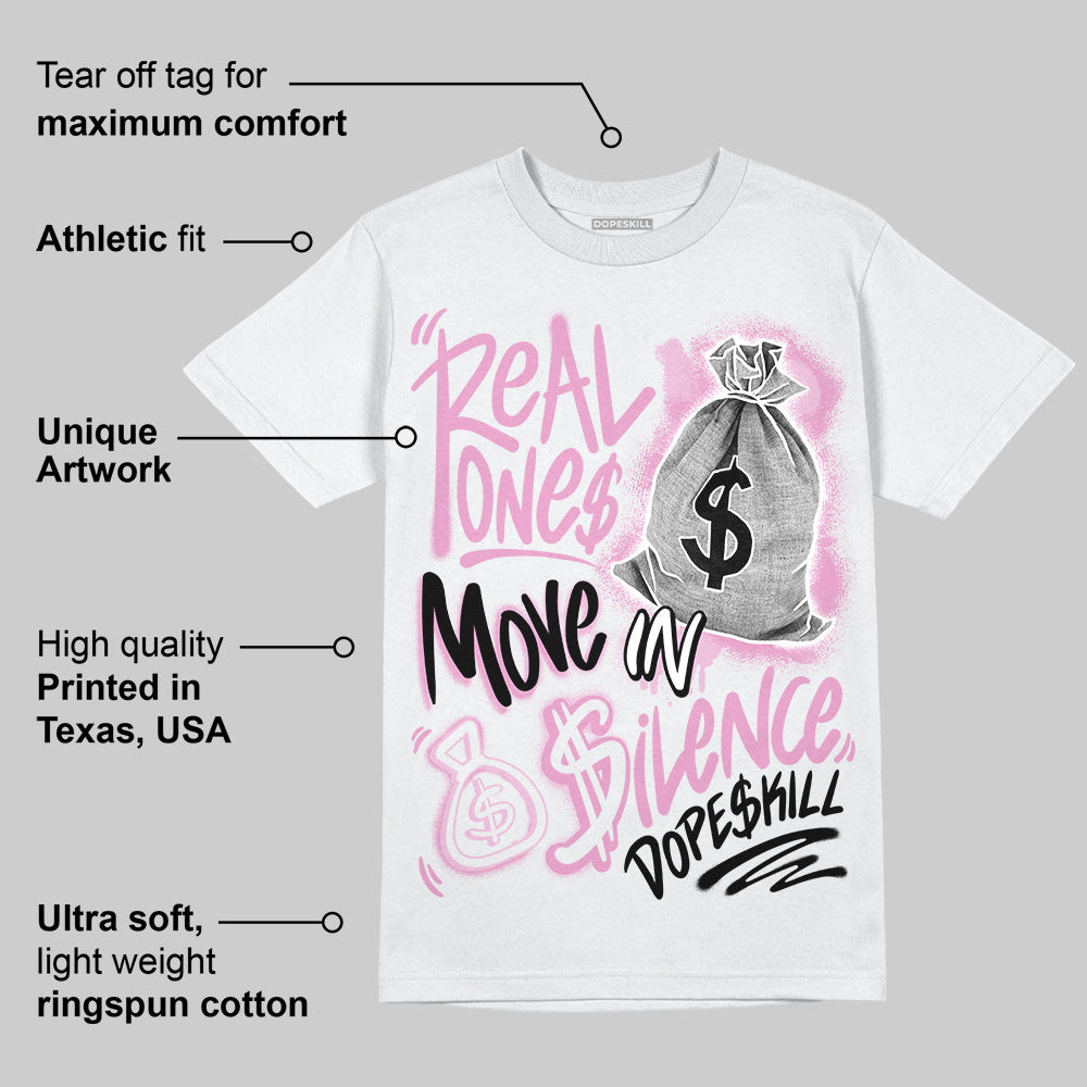 Orchid 4s superstreetwear T-Shirt Real Ones Move In Silence Graphic