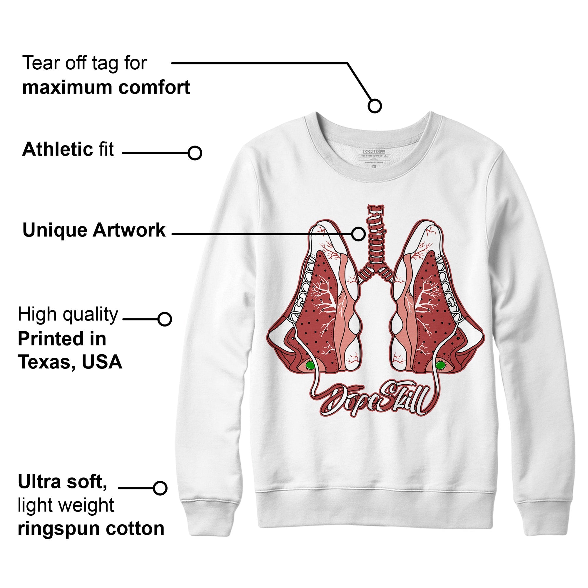 Dune Red 13s superstreetwear Sweatshirt Breathe Graphic