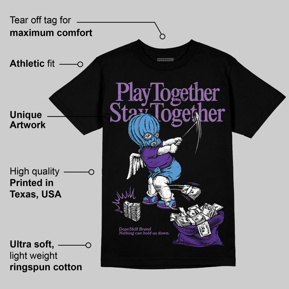 PURPLE Collection superstreetwear T-Shirt Play together,Stay together Graphic