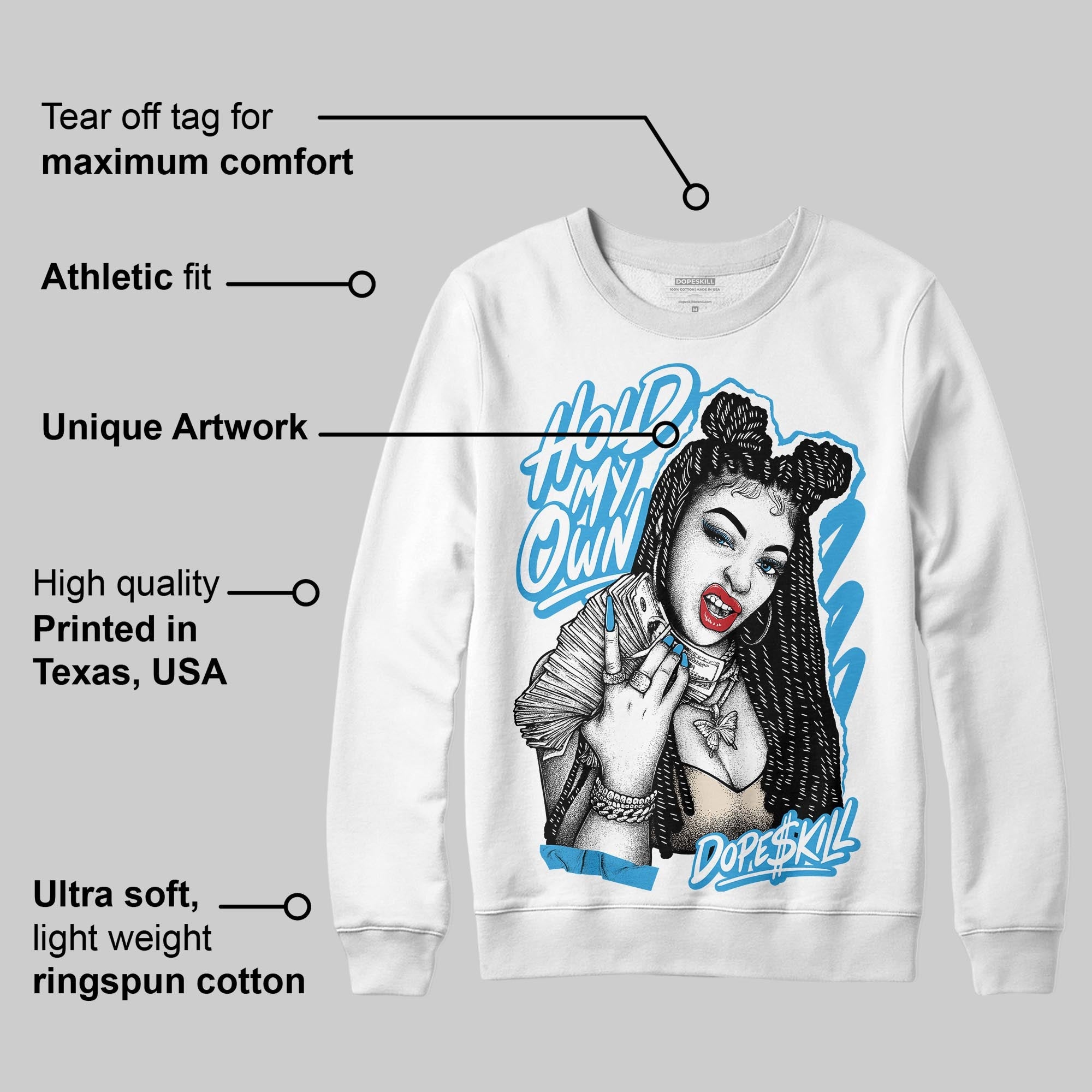 UNC Reimagined 1s superstreetwear Sweatshirt New H.M.O Graphic