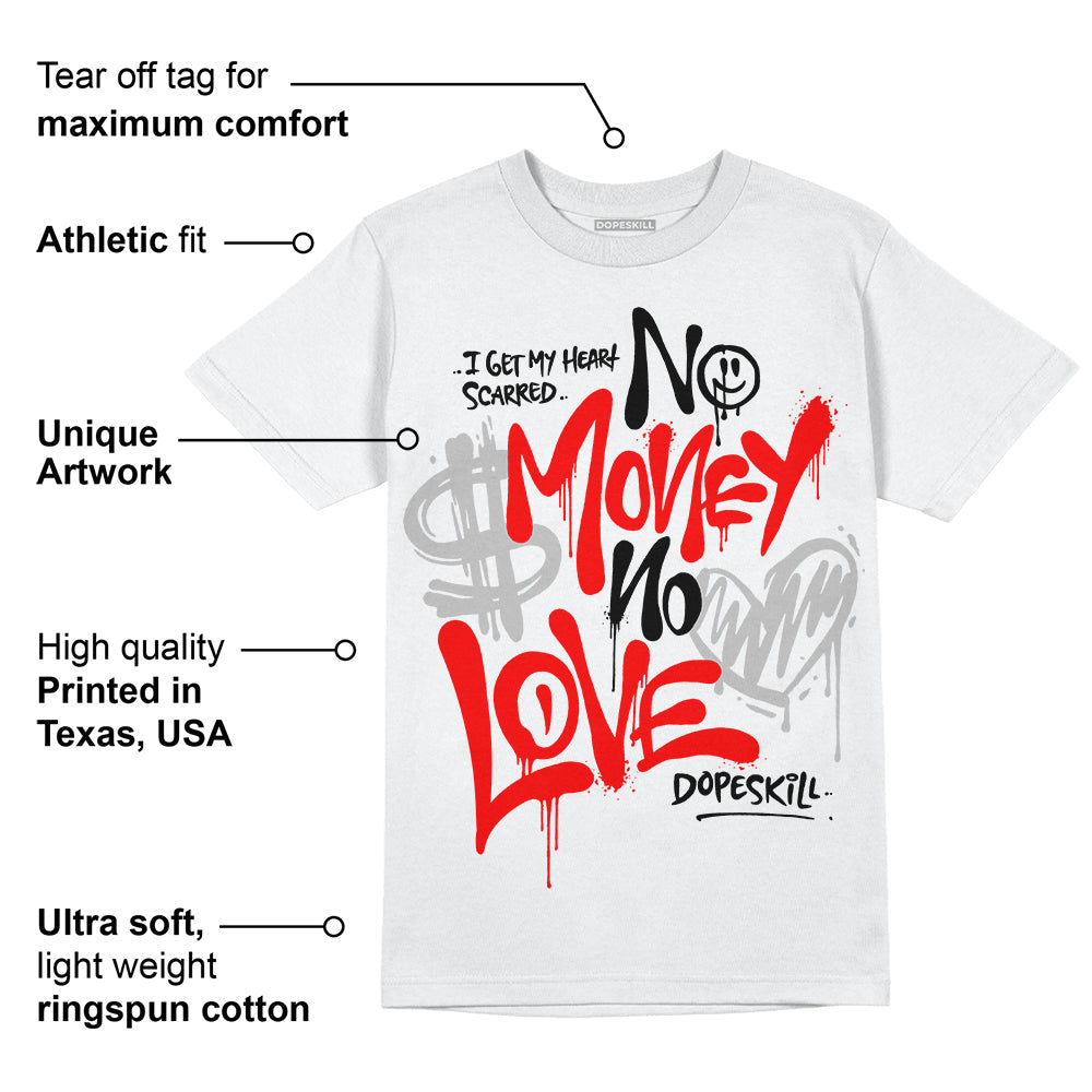 Cherry 12s superstreetwear T-Shirt No Money No Love Typo Graphic