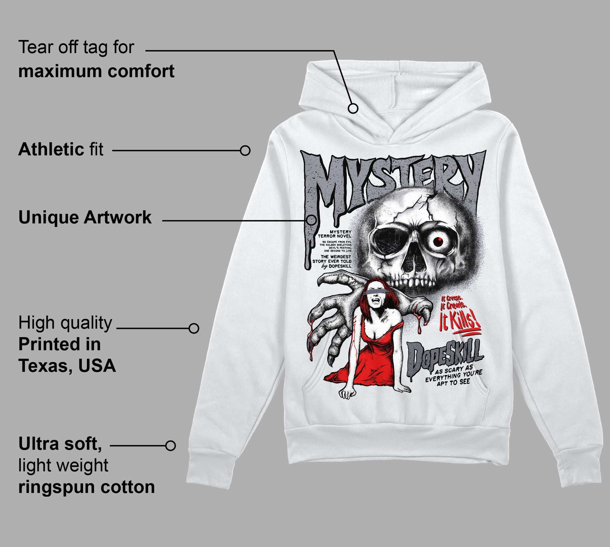 Stealth 14s superstreetwear Hoodie Sweatshirt Mystery Ghostly Grasp Graphic