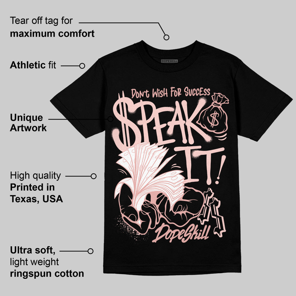 Leather Curb Glitter Pale Pink superstreetwear T-Shirt Speak It Graphic