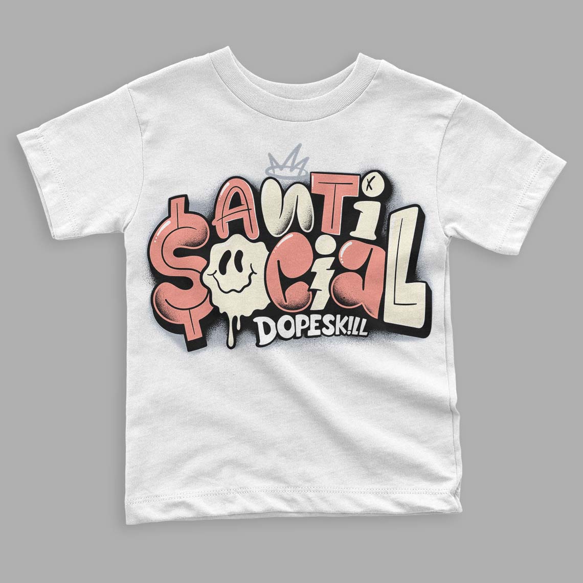 Crimson Bliss 5s superstreetwear Toddler Kids T-shirt Anti Social Graphic