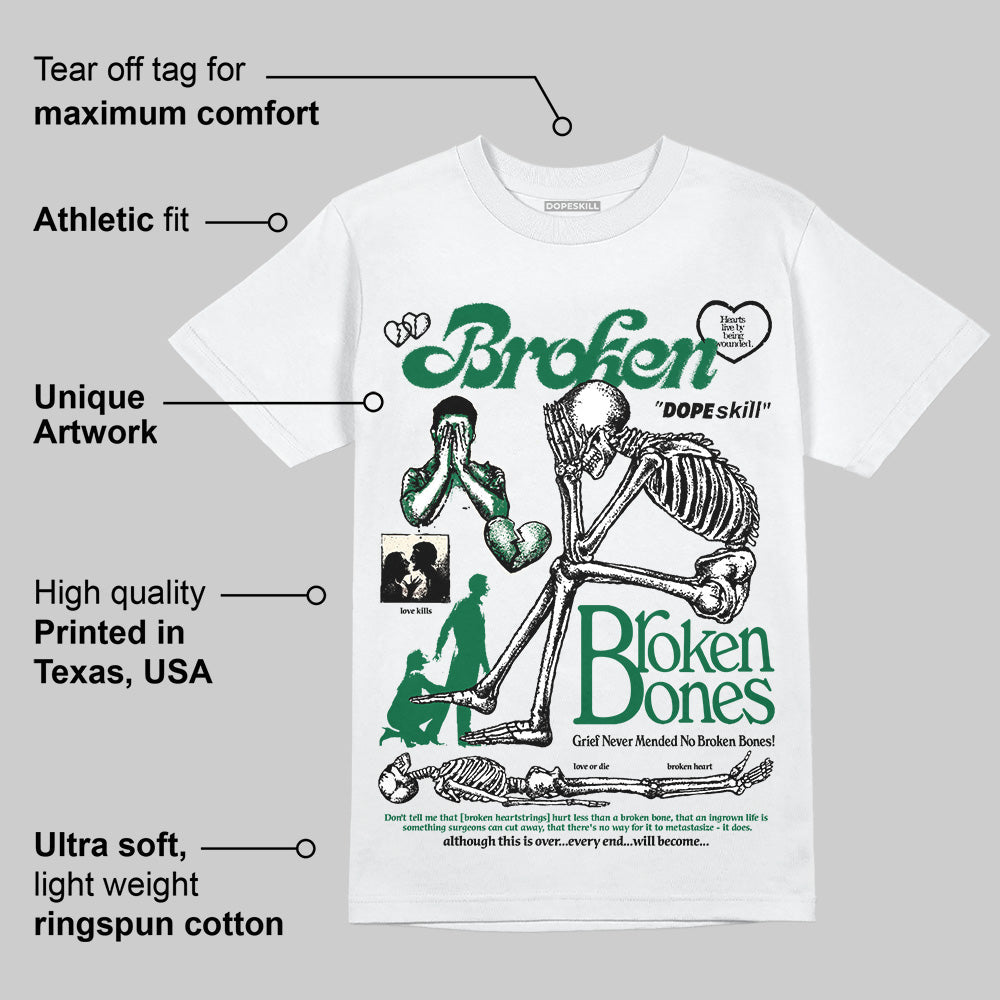 Pine Green 13s superstreetwear T-Shirt Broken Bones Graphic
