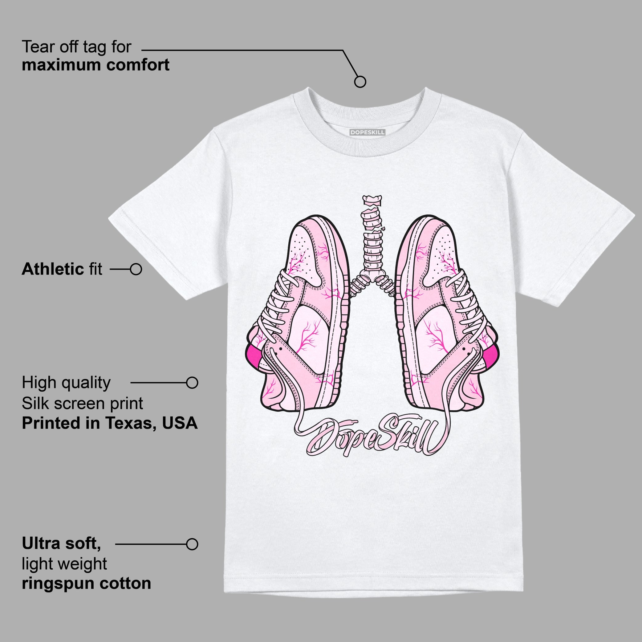 Triple Pink Dunk Low superstreetwear T-Shirt Breathe Graphic