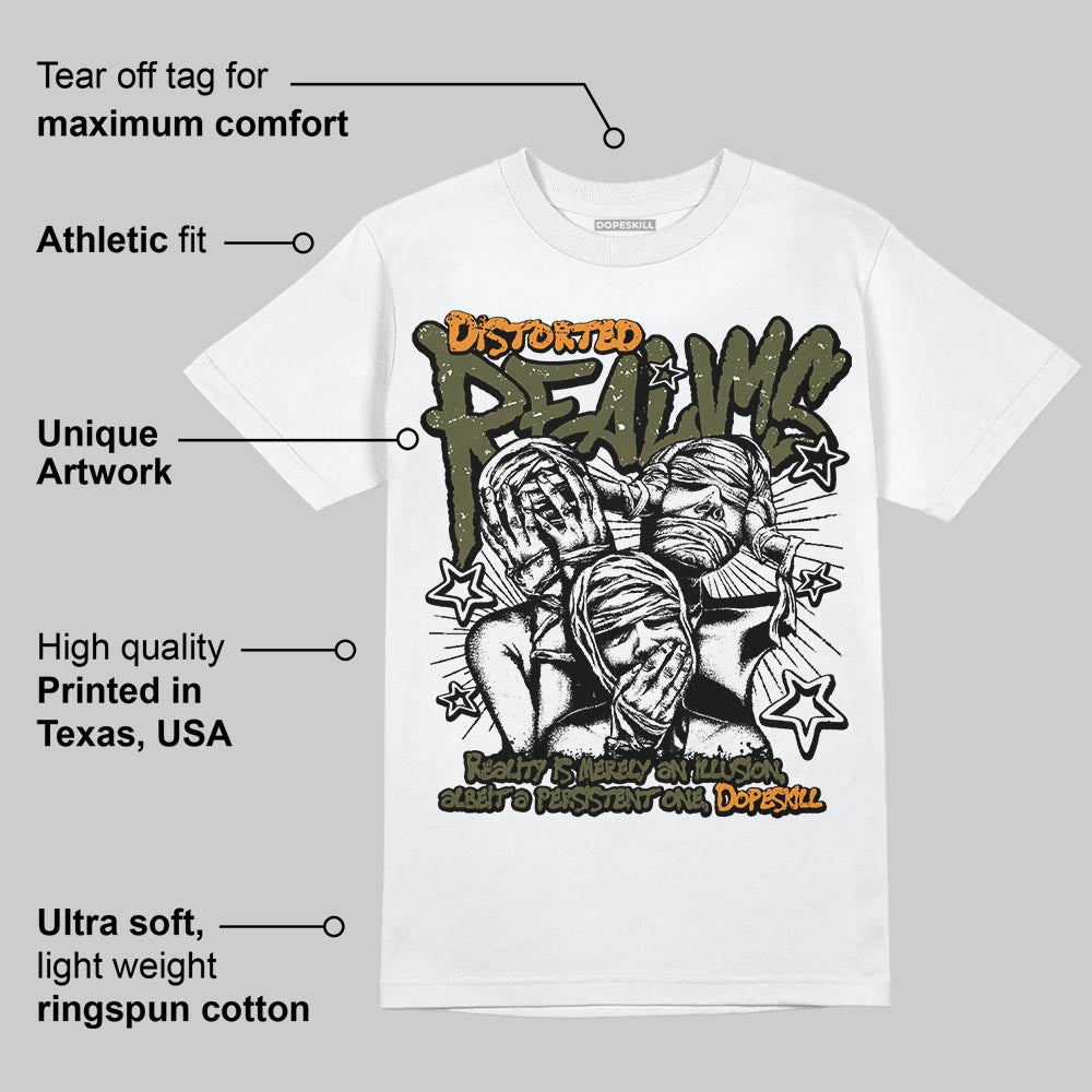 Olive 5s superstreetwear T-Shirt Distorted Realms Graphic