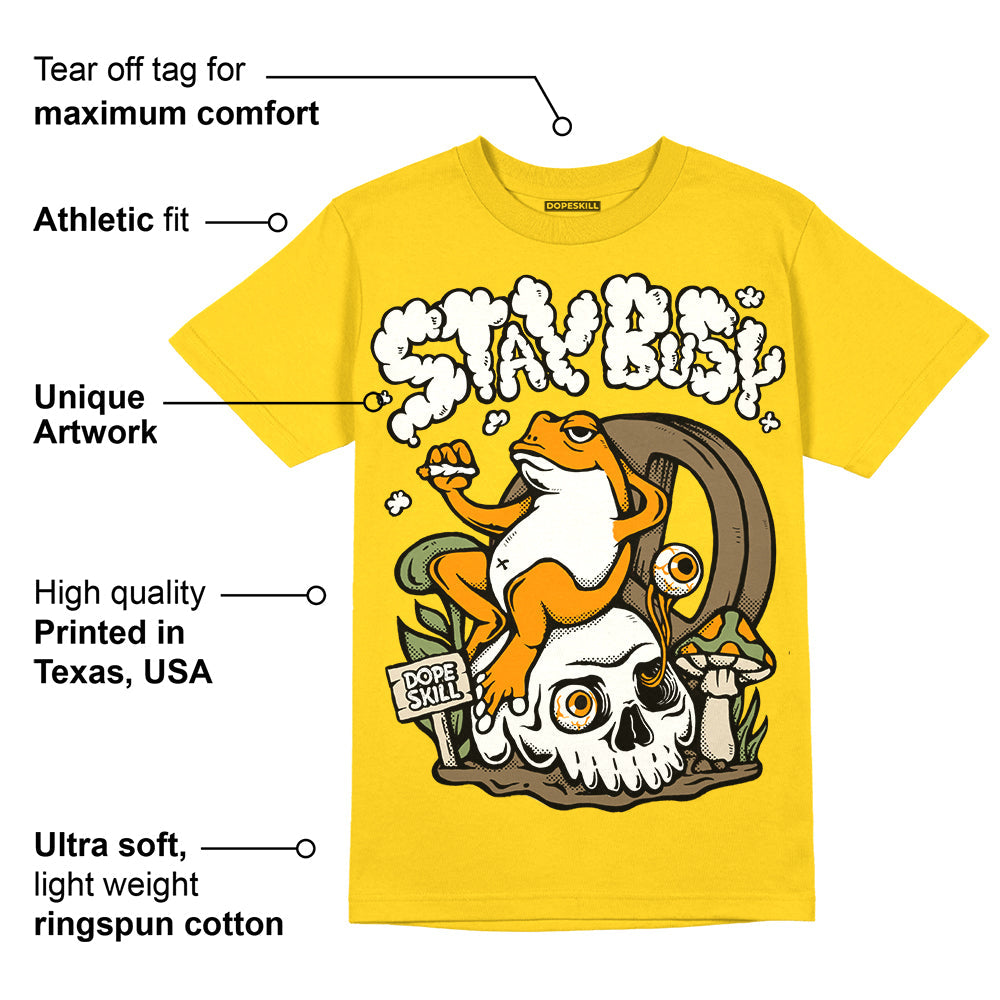 Yellow Collection superstreetwear Gold T-shirt Stay Busy Graphic