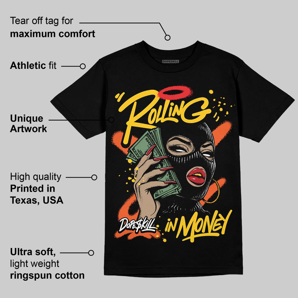 Yellow Collection superstreetwear T-Shirt Rolling in Money Graphic