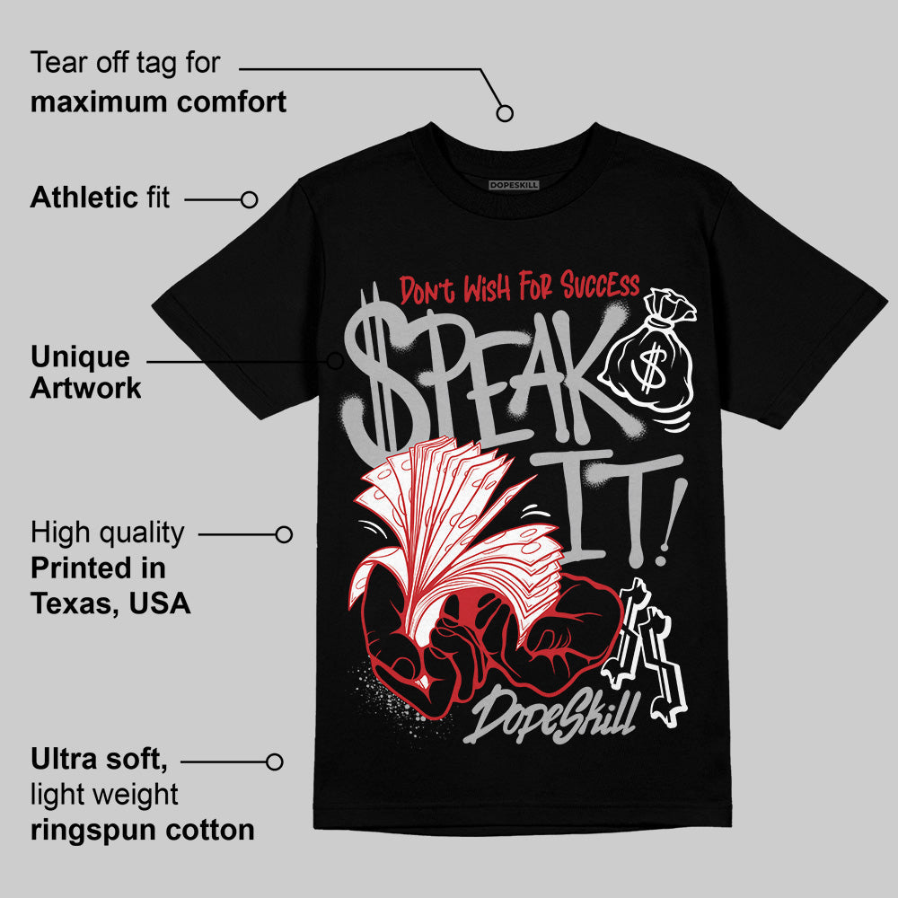 Black Cement 3s superstreetwear T-Shirt Speak It Graphic