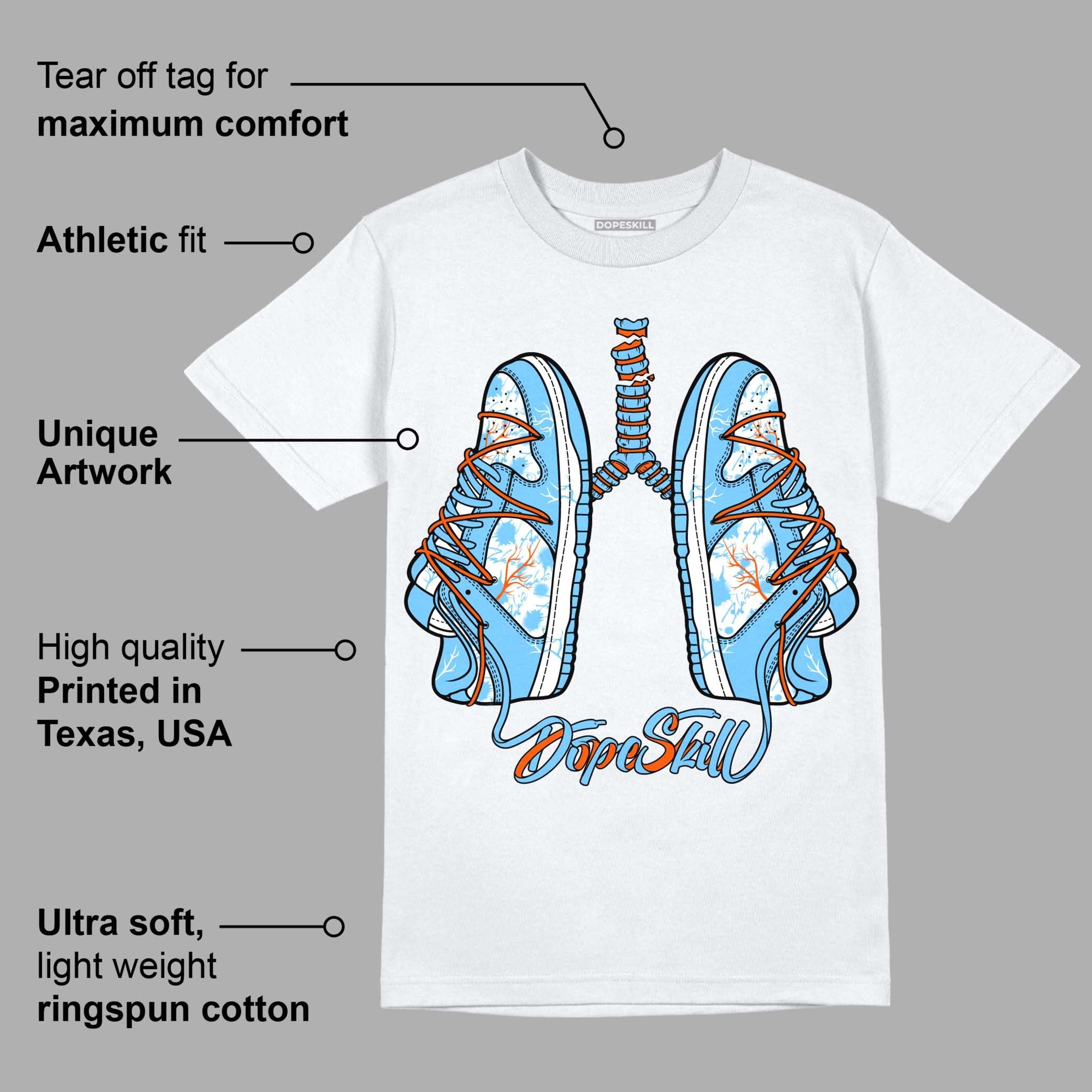 Dunk Low Futura University Blue superstreetwear T-Shirt Breathe Graphic