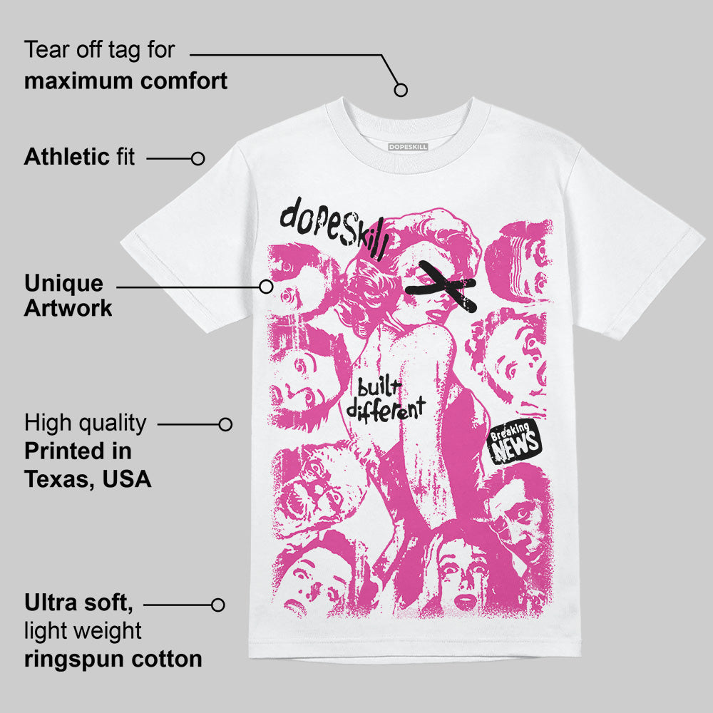 Pink Collection superstreetwear T-Shirt Built Different Graphic