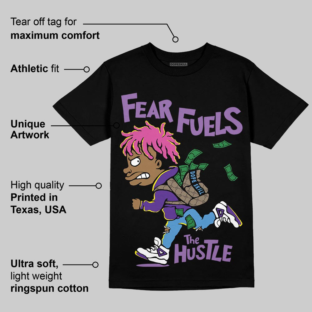 PURPLE Collection superstreetwear T-Shirt Fear Fuels The Hustle Graphic