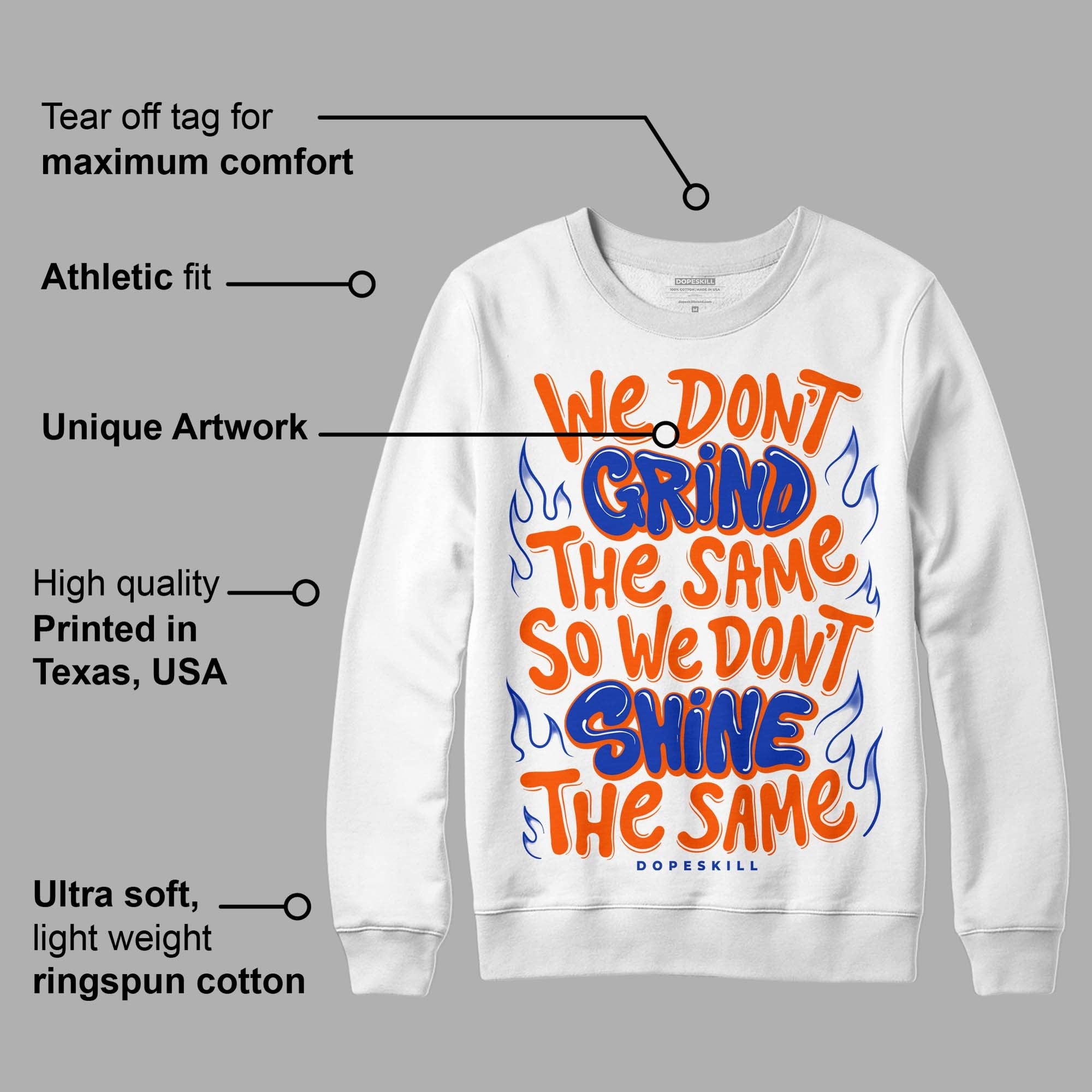 Dunk Low Futura Orange Blaze superstreetwear Sweatshirt Grind Shine Graphic
