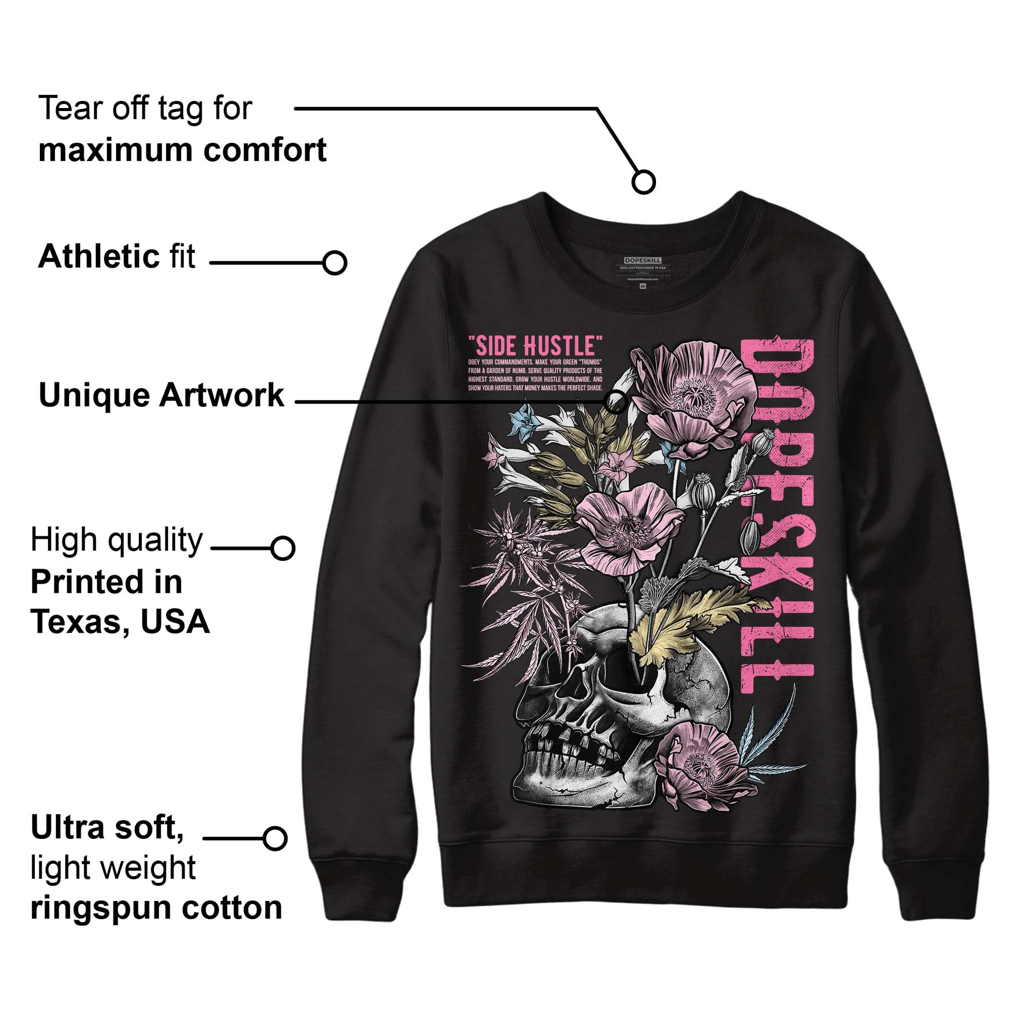 Dunk Low Pink Foam superstreetwear Sweatshirt Side Hustle Graphic
