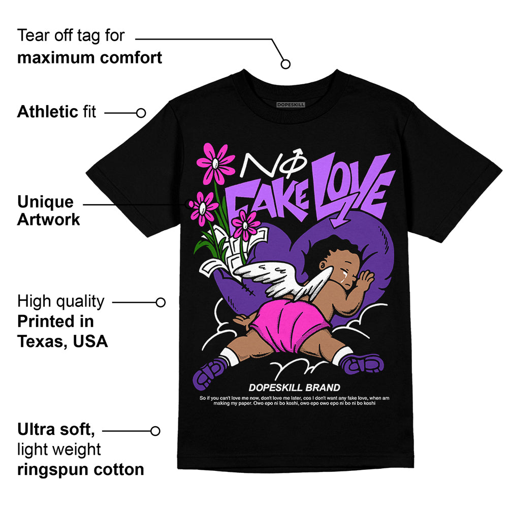 PURPLE Collection superstreetwear T-Shirt No Fake Love Graphic