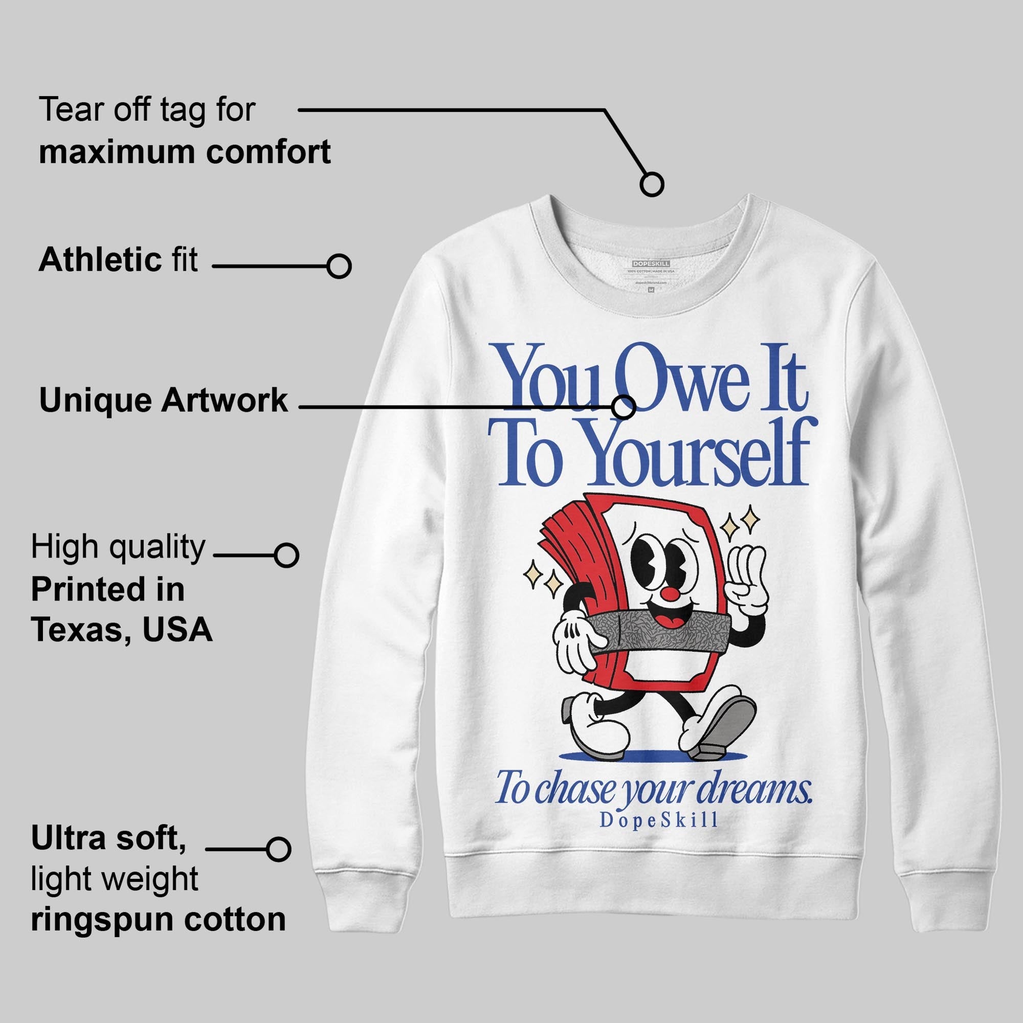 Seoul 2.0 3s superstreetwear Sweatshirt Owe It To Yourself Graphic