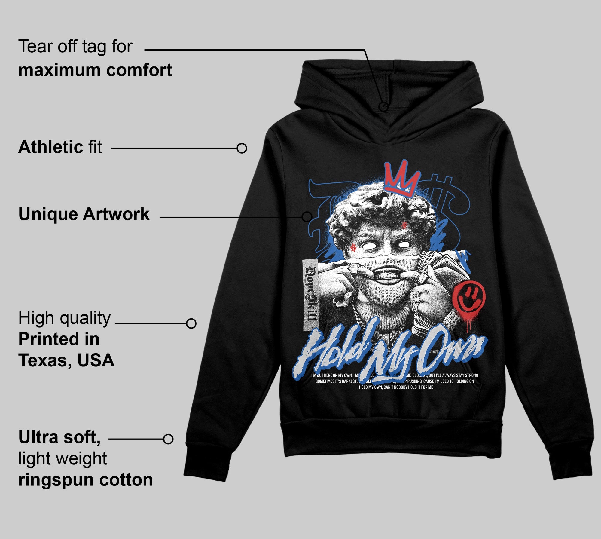 Blueberry 12s superstreetwear Hoodie Sweatshirt In My Way Graphic