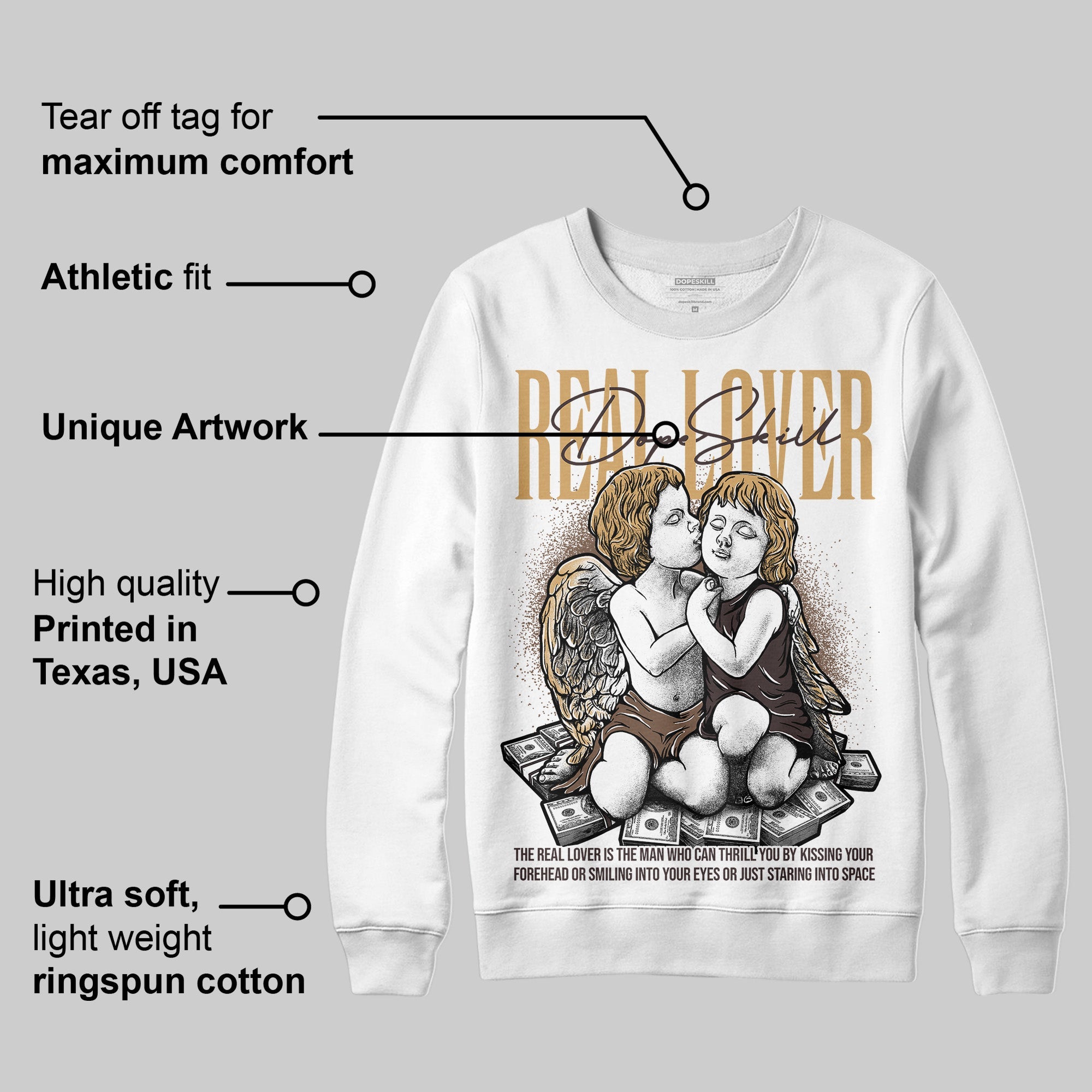 Earth 5s superstreetwear Sweatshirt Real Lover Graphic