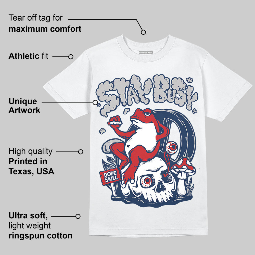 Summit White Navy 4s superstreetwear T-Shirt Stay Busy Graphic