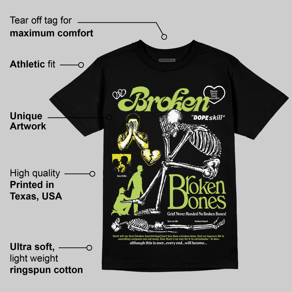 Bright Cactus 13s superstreetwear T-Shirt Broken Bones Graphic