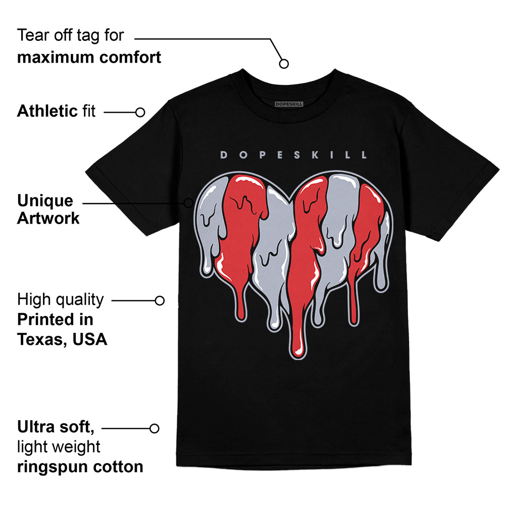 Bred Reimagined 4s superstreetwear T-Shirt Slime Drip Heart Graphic