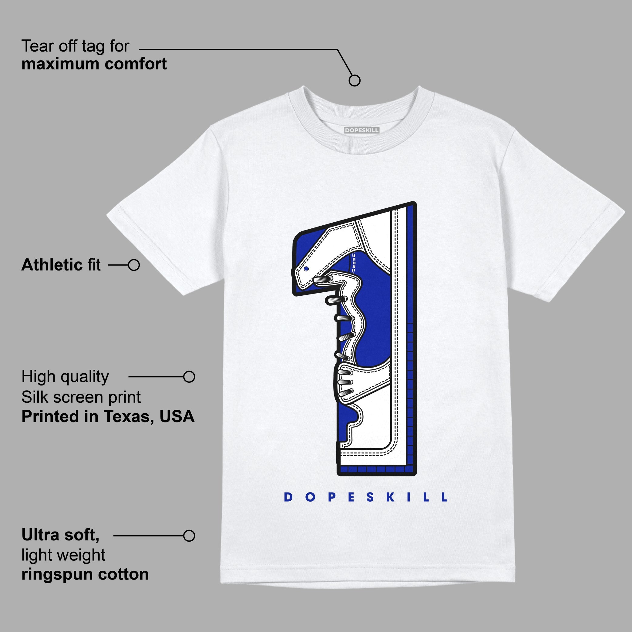 Racer Blue White Dunk Low superstreetwear T-Shirt No.1 Graphic