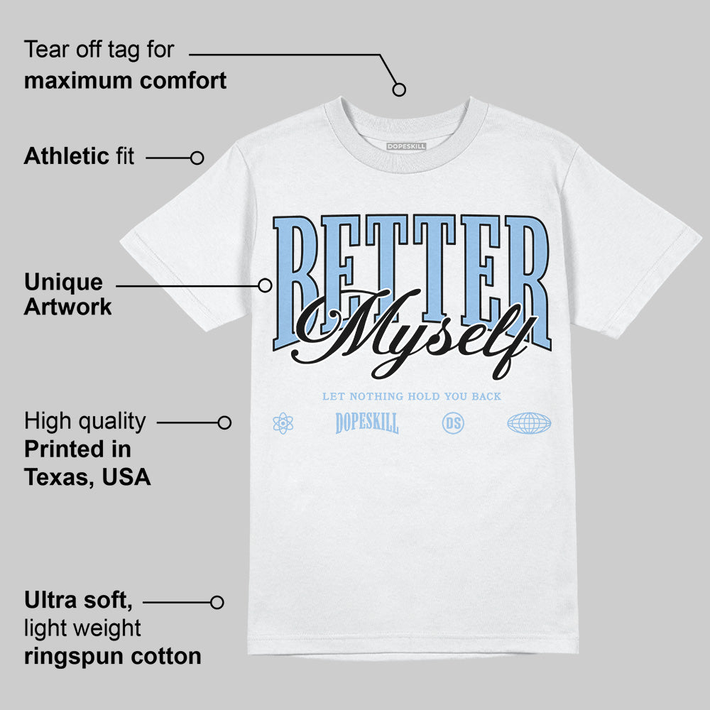 Women's Runner Sneaker Light Blue superstreetwear T-Shirt Better Myself Graphic
